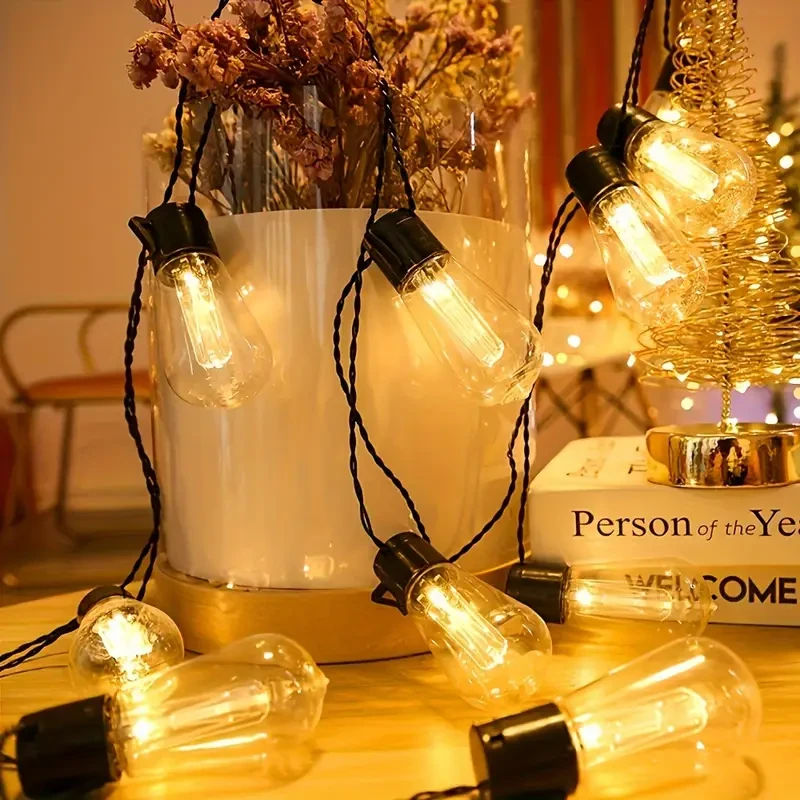 GoldenCentury Solar String Lights