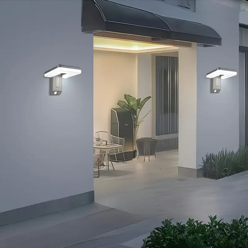 4pcs GoldenCentury Solar Street Lights with Motion Sensor