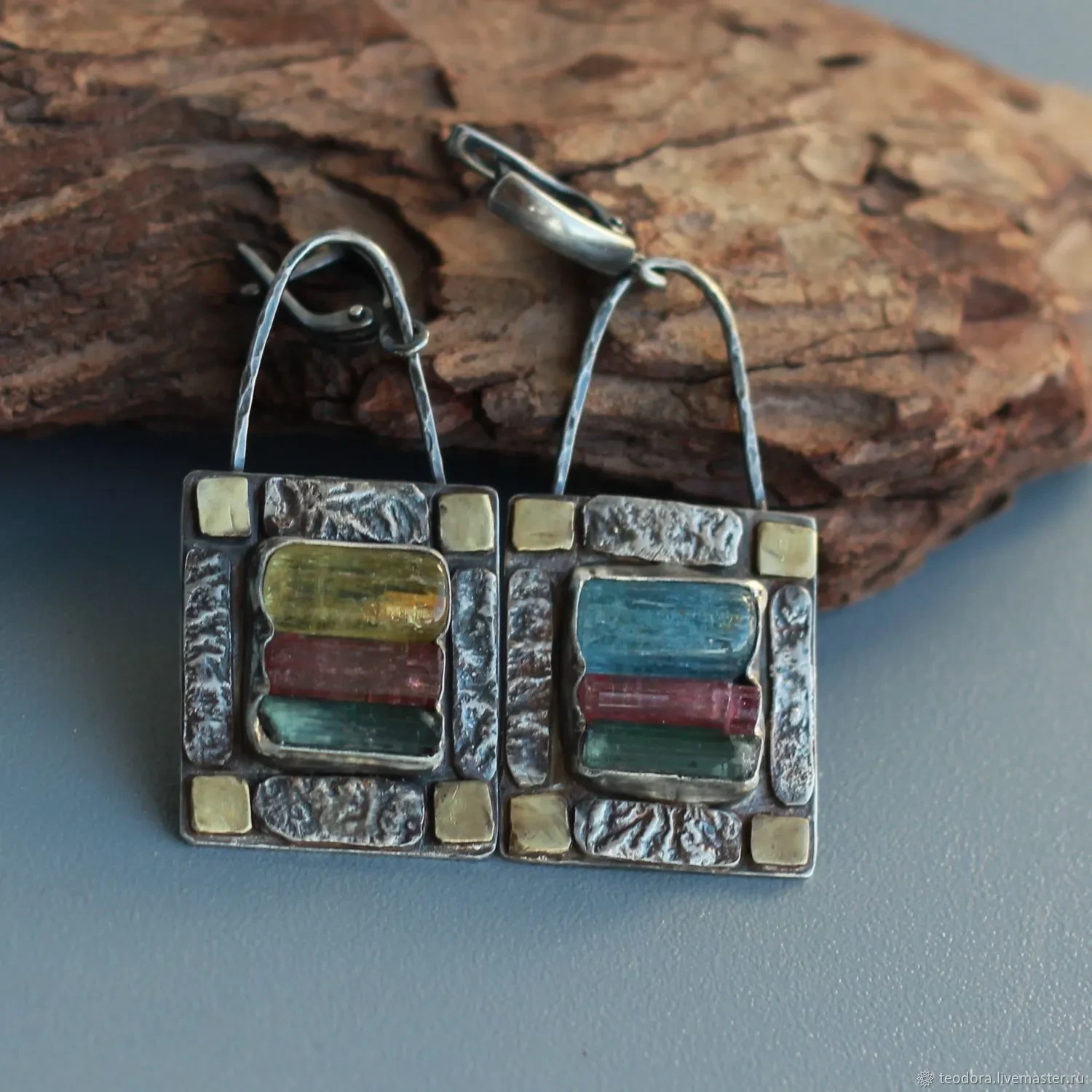 European And American Retro Tribe Crystal Stone Earrings