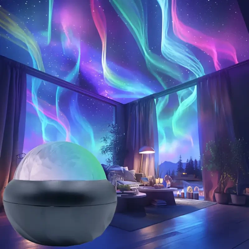 1pc USB-Powered Aurora and Starry Sky Projector