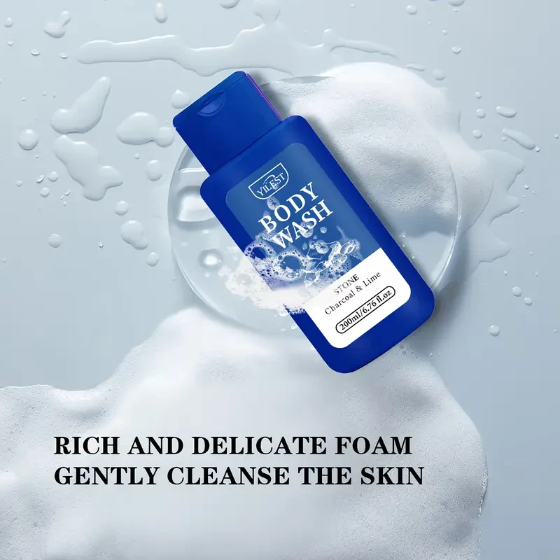 YILEST Mint & Sea Salt Hydrating Body Wash for Men