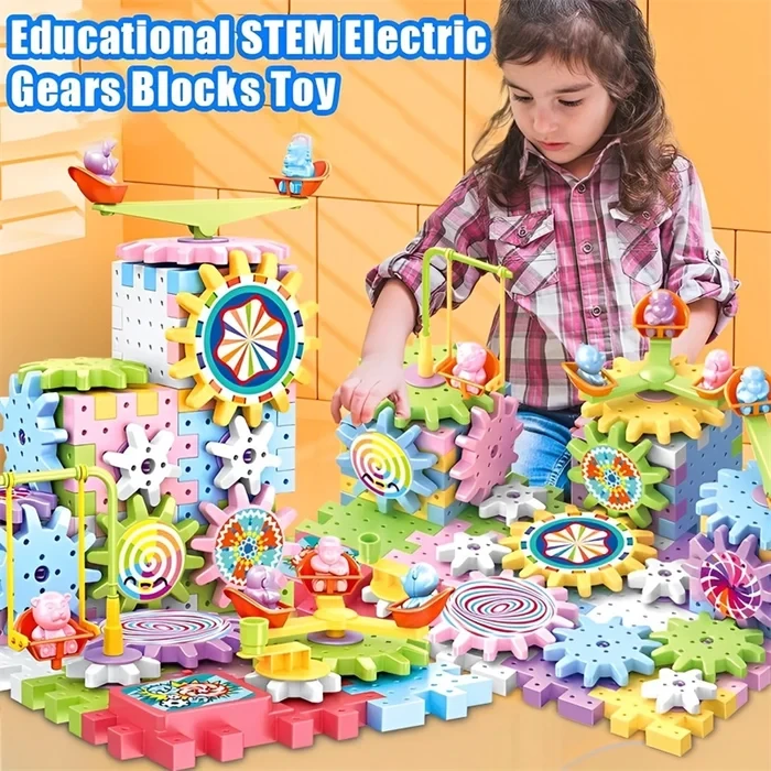 Educational STEM Electric Gears Blocks Toy