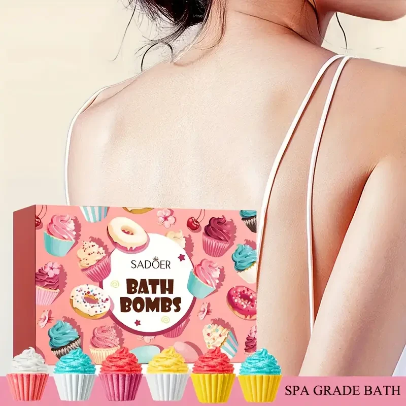 Sadoer Ice Cream-Shape Bath Bombs Set