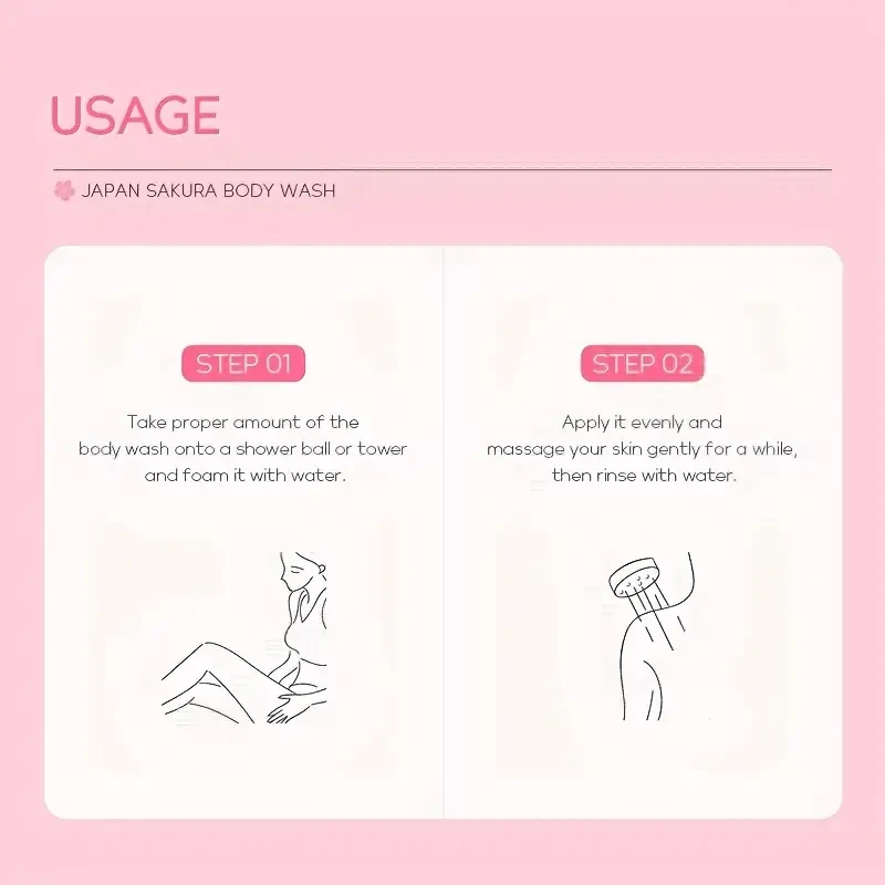 LAIKOU Sakura Body Wash Shower Gel 200ml