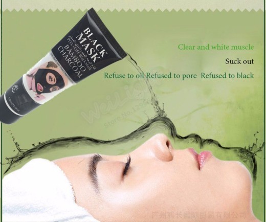 Bamboo charcoal blackhead tearing mask deep sea mud mineral mud nasal film 120g hanging card