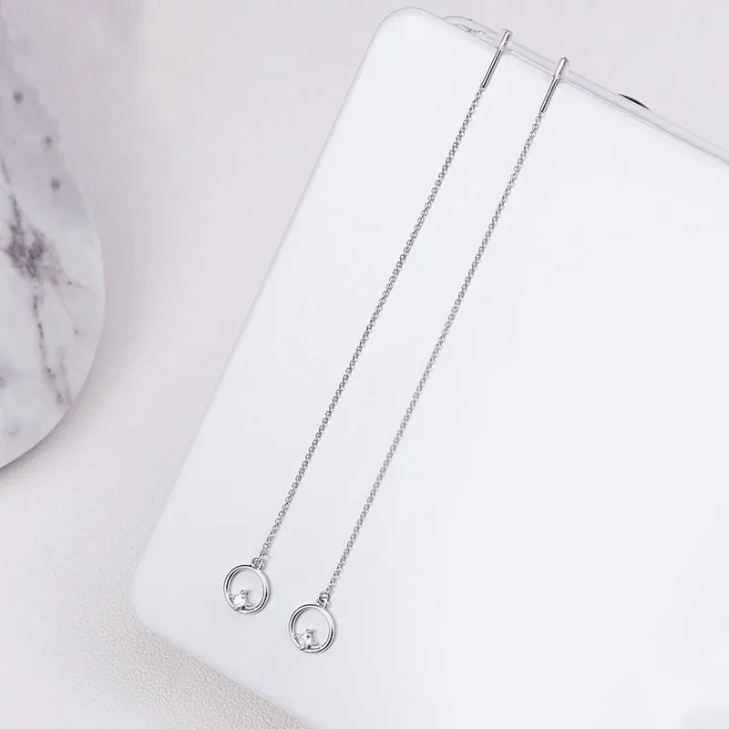 Women's Fashion Simple Sterling Silver Stud Earrings