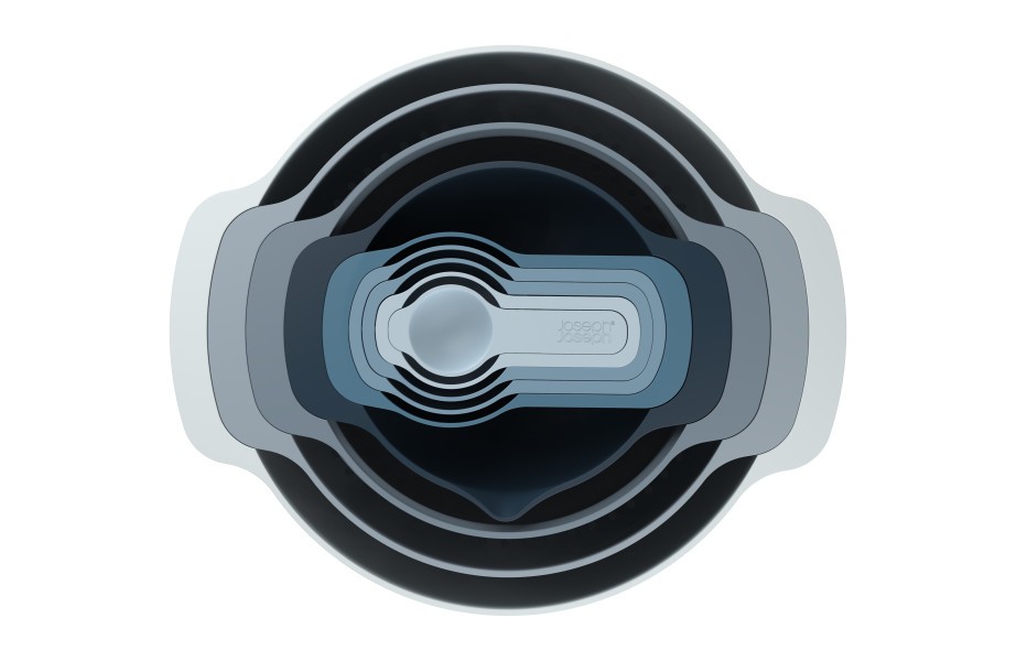 Nest 9 Plus 9-piece food preparation set - Sky  - Joseph Joseph