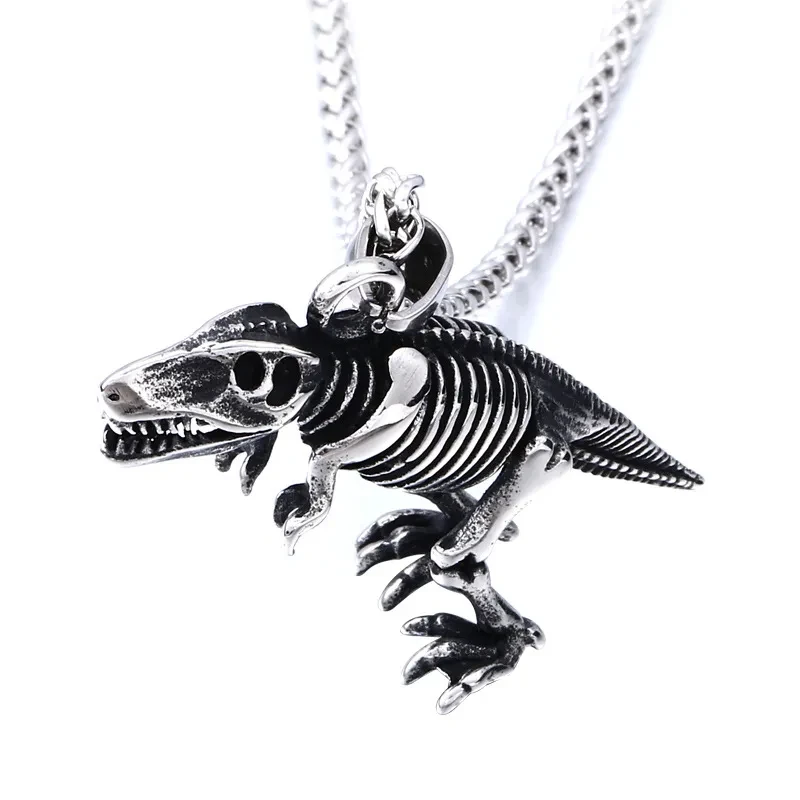 Fashion Retro Stainless Steel Dinosaur Pendant