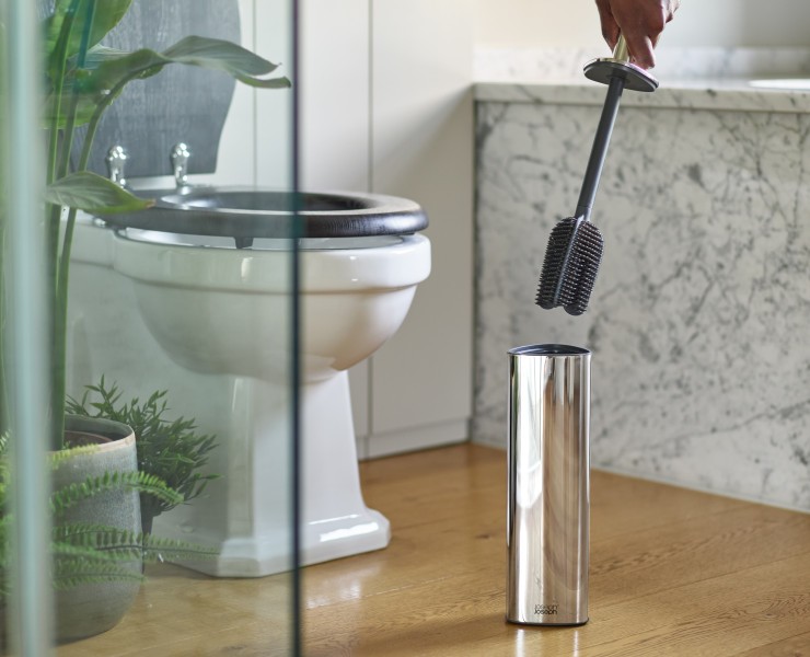 Flex 360 Luxe Toilet Brush - Stainless Steel - Joseph Joseph