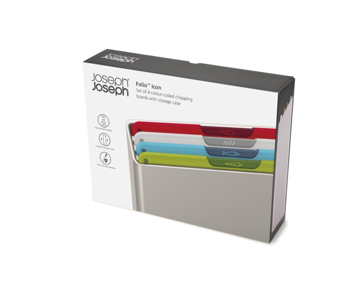 Folio Icon 4-Piece Chopping Board Set Regular - Joseph Joseph