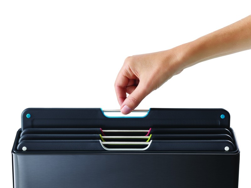 Folio Steel 4-piece chopping board set  Carbon Black  - Joseph Joseph