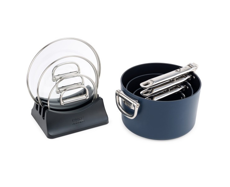 Space 3 Piece Non-Stick Induction Saucepan Set - Joseph Joseph