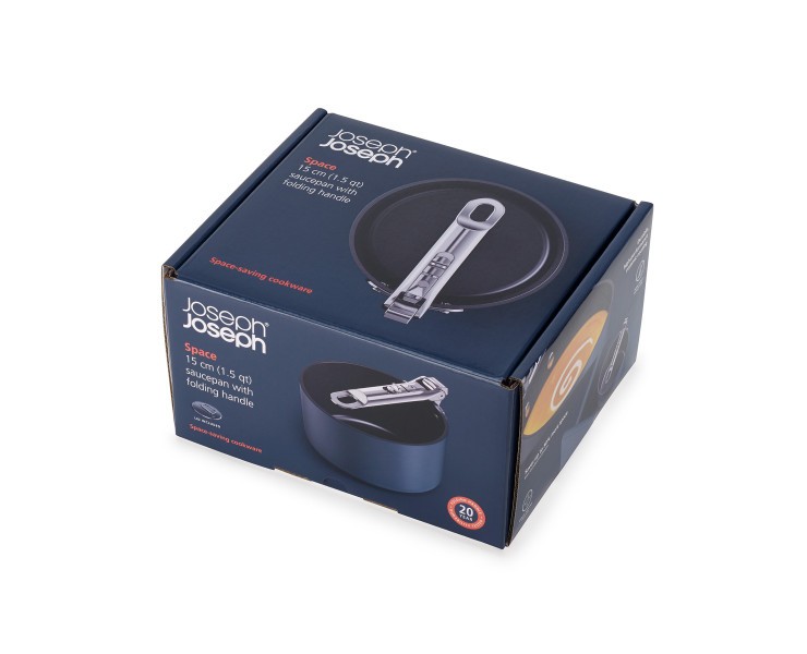Space 15cm/1.4qt Non-Stick Induction Saucepan & Lid - Joseph Joseph