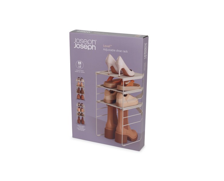 Level Plus Adjustable Shoe Rack - Single - Joseph Joseph