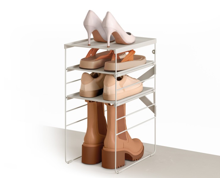 Level Plus Adjustable Shoe Rack - Single - Joseph Joseph