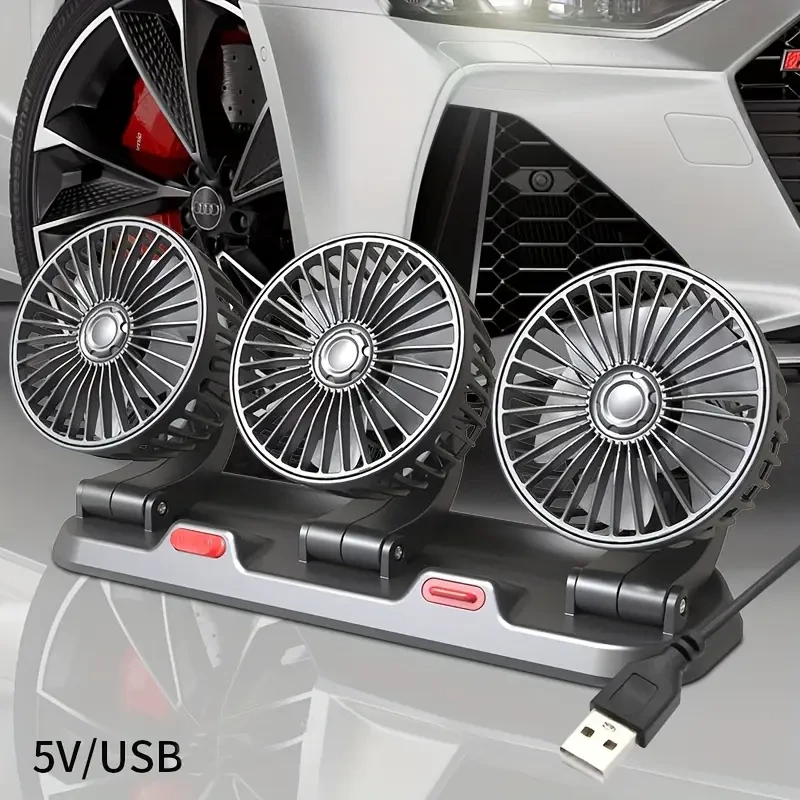 1pc USB Interface Electronic fan, Car Fan, Voltage 5V power 15W
