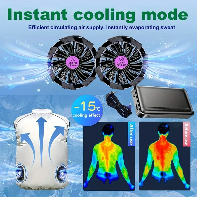 20000mAh Air conditioning work clothes Fan Battery Pack accessories
