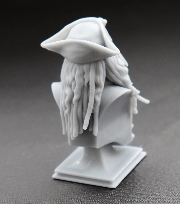 60mm Resin Model Jack Captain Bust Figure | Unpainted No Color, RW-670