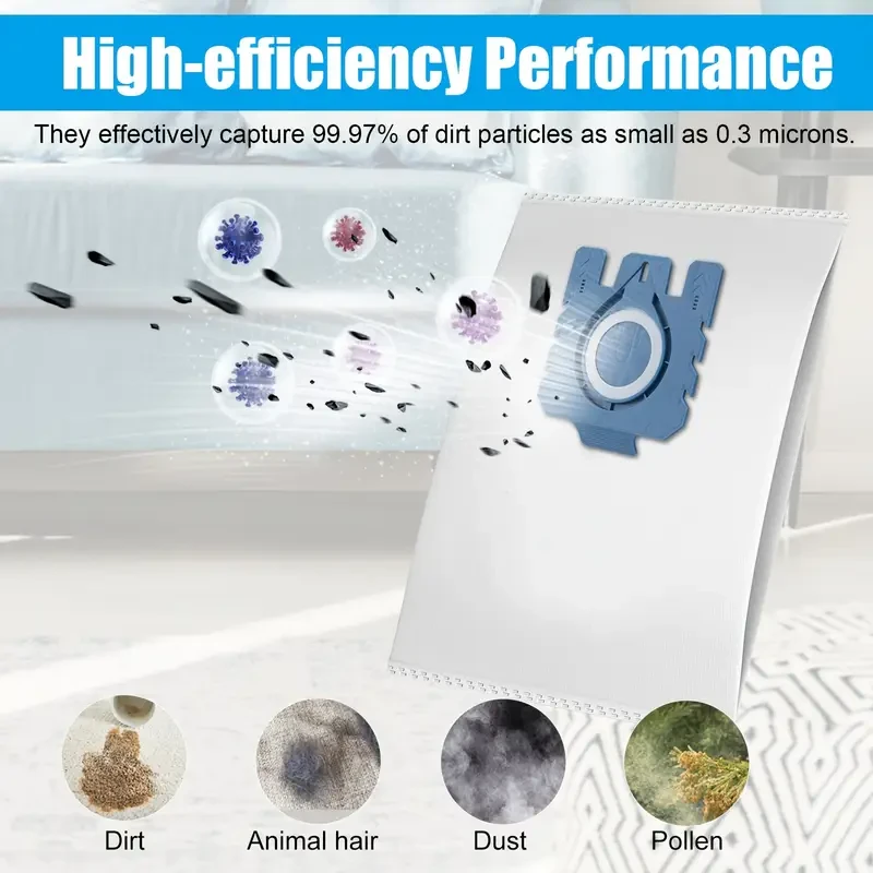 13-Pack of 3D Air Purification Dust Bags: Suitable for Miele GN Vacuum Cleaner Bags