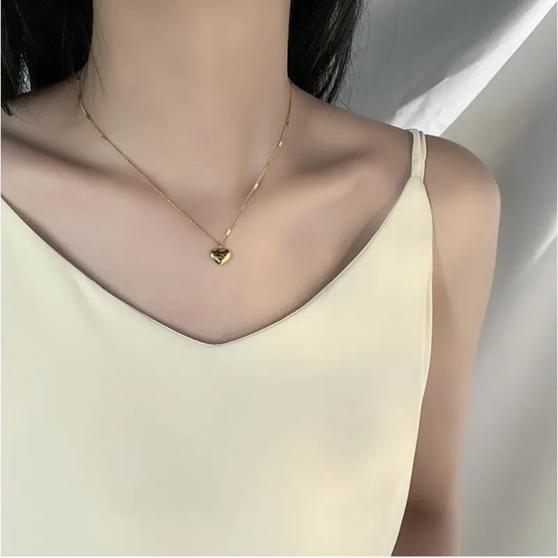 Fashion Jewelry Simple Love Heart Pendant For Women