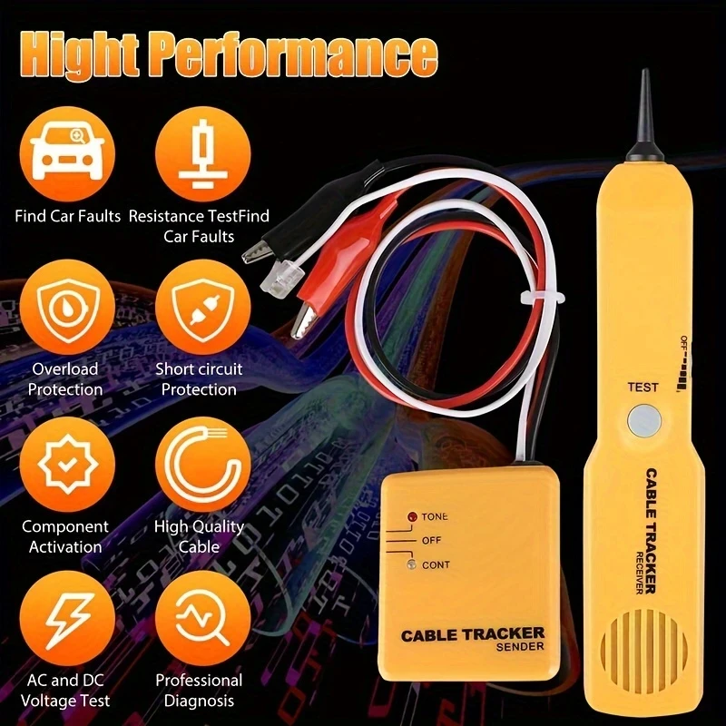 Network RJ11 Line Finder Cable Tracker Tester