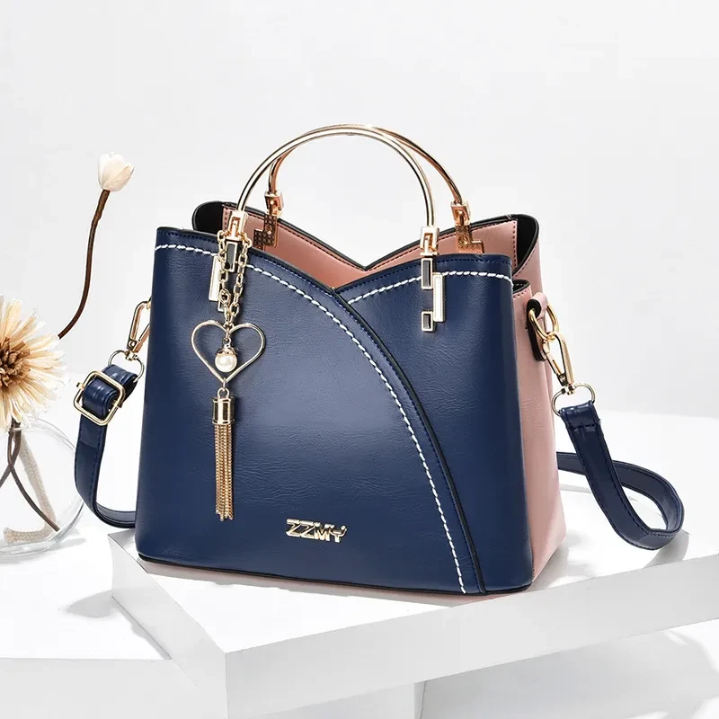 Color Block Handbag For Women