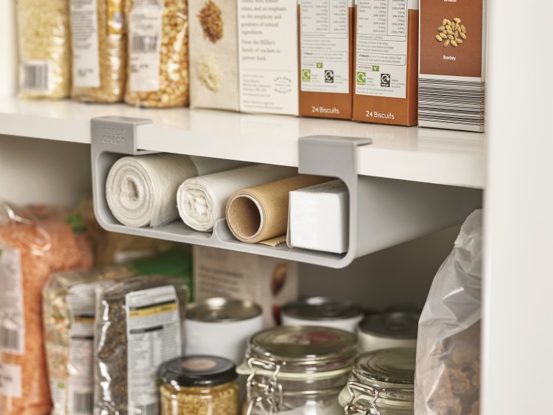 CupboardStore Film, Foil and Bag Organiser - Grey - Joseph Joseph