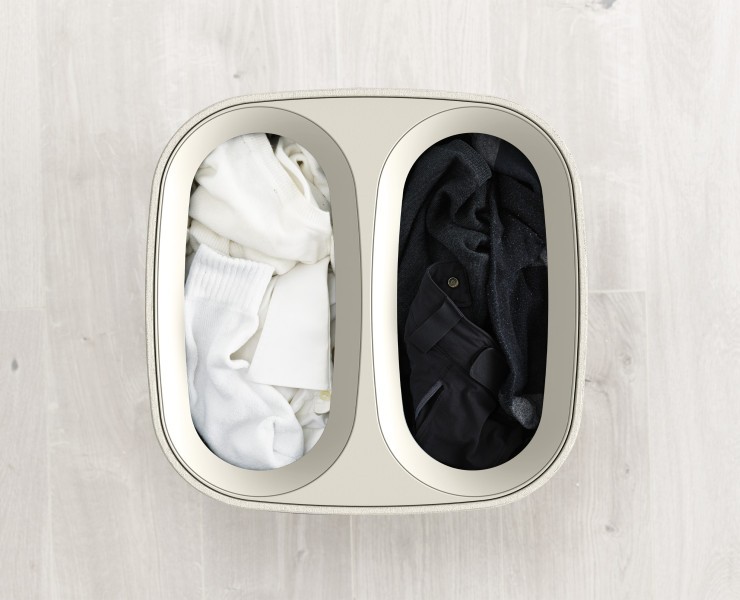 Tota 60L Laundry Separation Basket - Ecru  - Joseph Joseph