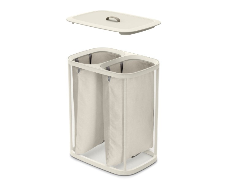 Tota 90L Laundry Separation Basket - Ecru  - Joseph JosephTota 90L Laundry Separation Basket - Ecru  - Joseph Joseph