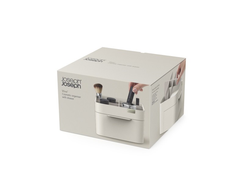 Viva Cosmetic Organiser with Drawer - Shell  - Joseph Joseph