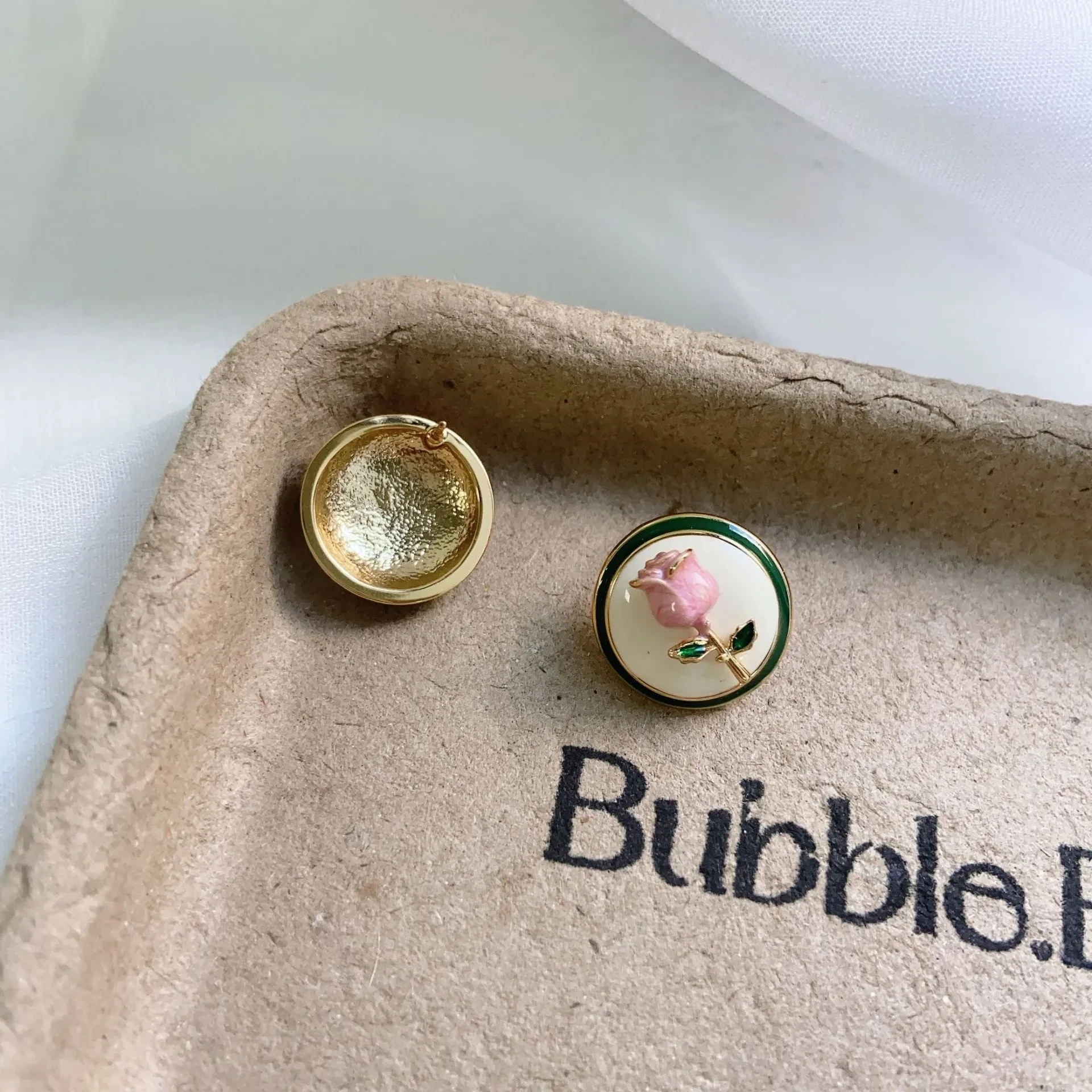 Vintage Rose Stud Earrings For Women Trendy Earrings