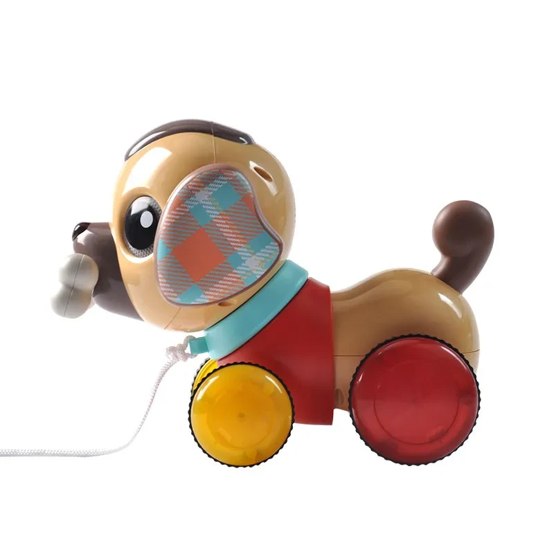 Pull dog inertia electric toy