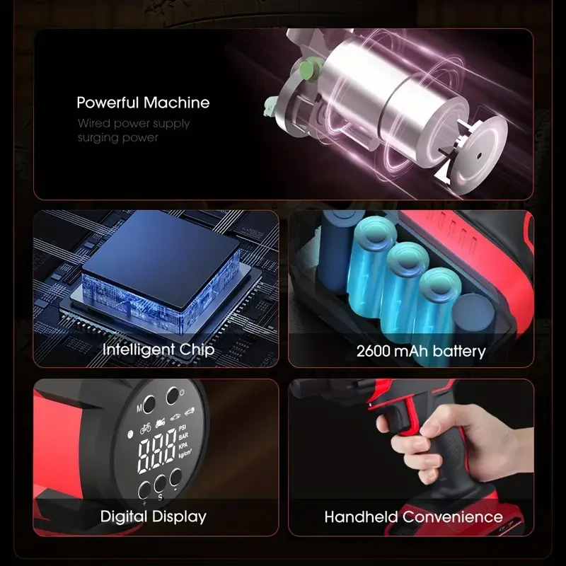 CARSUN Portable Wireless Air Compressor