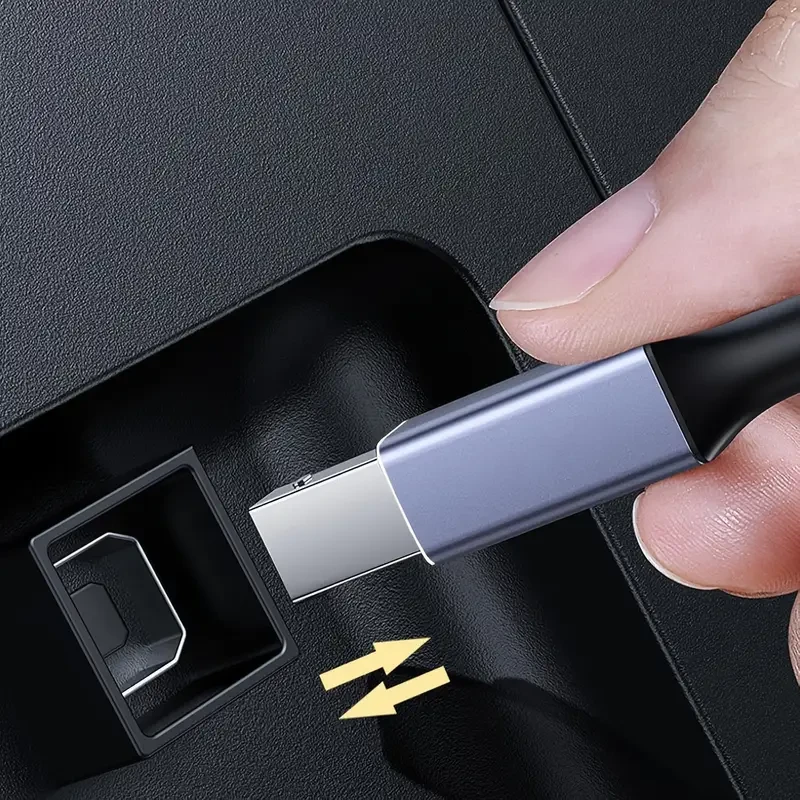 1pc SOOPII Nylon Braided USB-C to USB-B 2.0 Cable