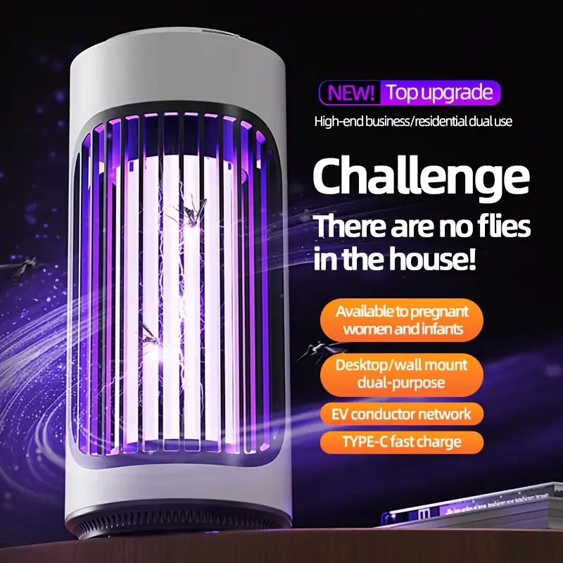 2-in-1 USB Rechargeable LED Mosquito Killer Lamp