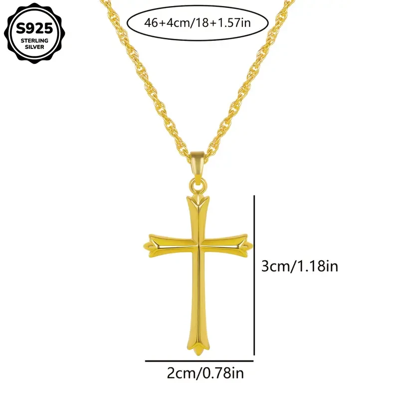 Fashion Cross Pendant Necklace for Men And Women