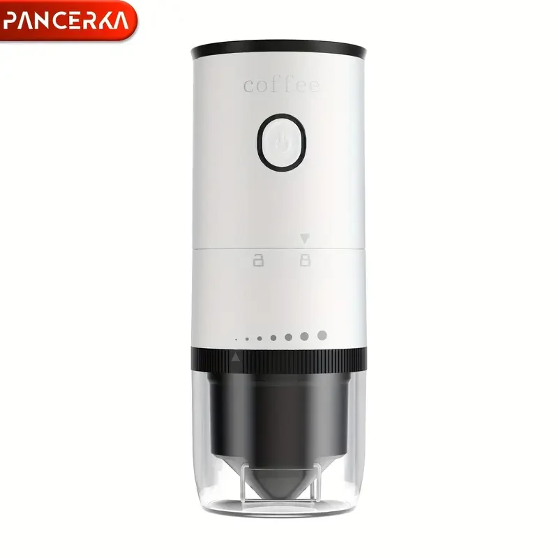 PANCERKA Portable Electric Coffee Bean Mill with Customizable Options
