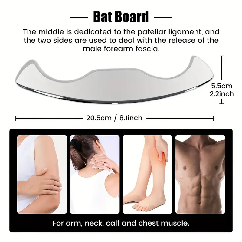 SALORIE 5pcs Stainless Steel Gua Sha Massage Set