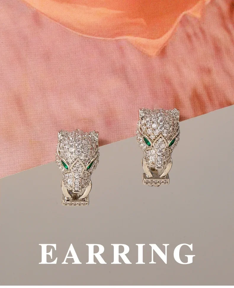 Exquisite Refined Grace Retro Easy Matching Personalized Zircon Animal Earrings