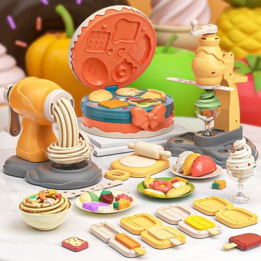 Children's Colored Clay Noodle Maker Handmade Toys