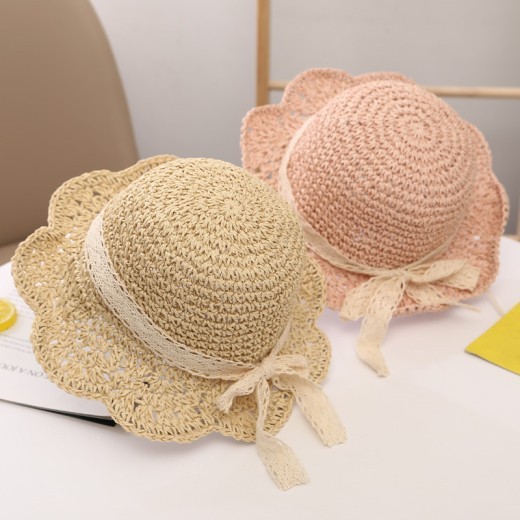 Summer Sunshade Big Brim Sun-proof Children's Straw Hat