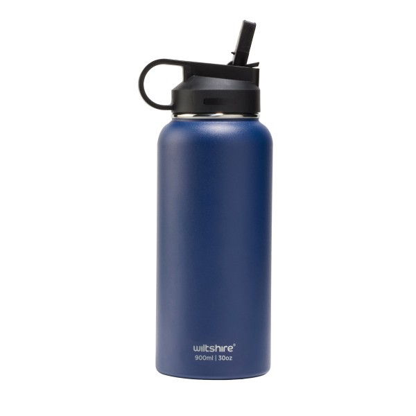 Stainless Steel Bottle Navy 900ml - Wiltshire