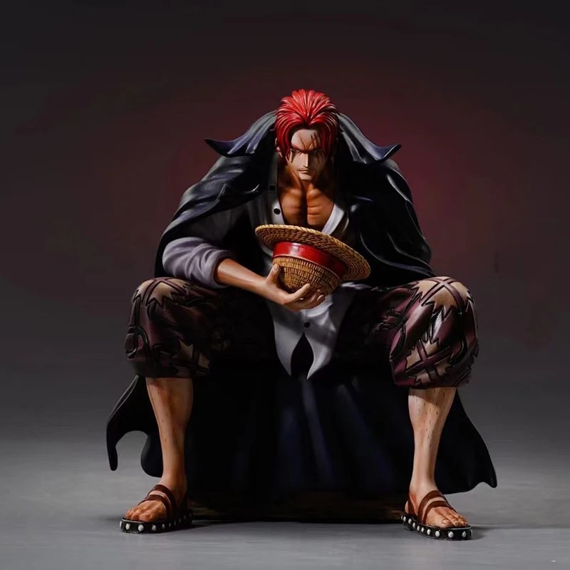 17cm One Piece Shanks Anime Figure Film Red Yonko Red Hair Shanks PVC Statue