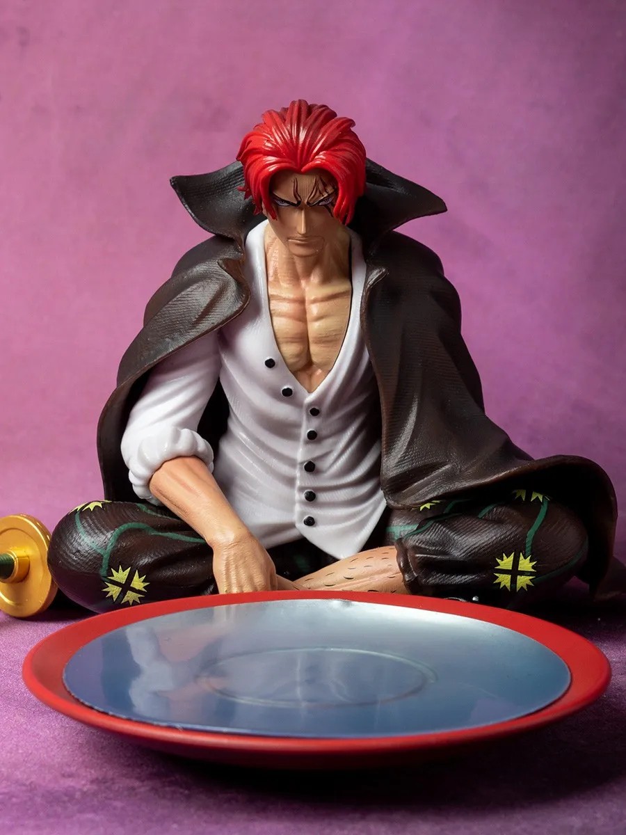 17cm One Piece Shanks Anime Figure Film Red Yonko Red Hair Shanks PVC Statue