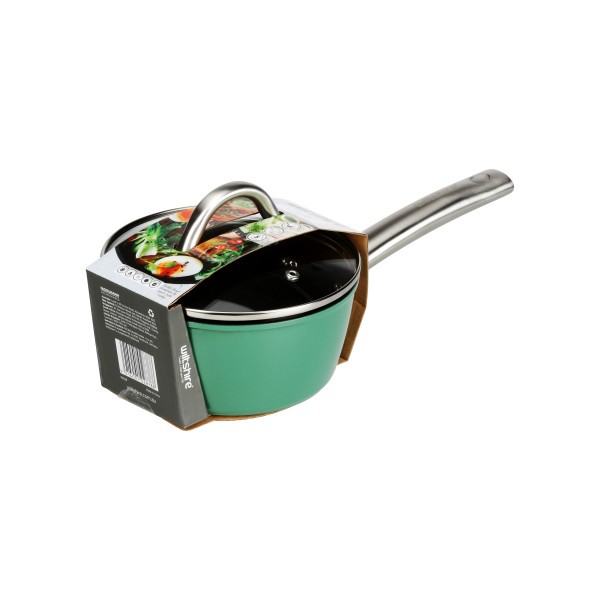 Easycook Pine Induction Saucepan 16cm|1.23l with glass lid  - Wiltshire