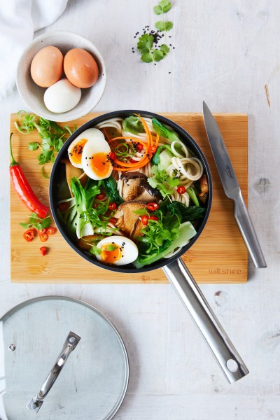 Easycook Pine Induction Saucepan 20cm|2.17l with glass lid - Wiltshire