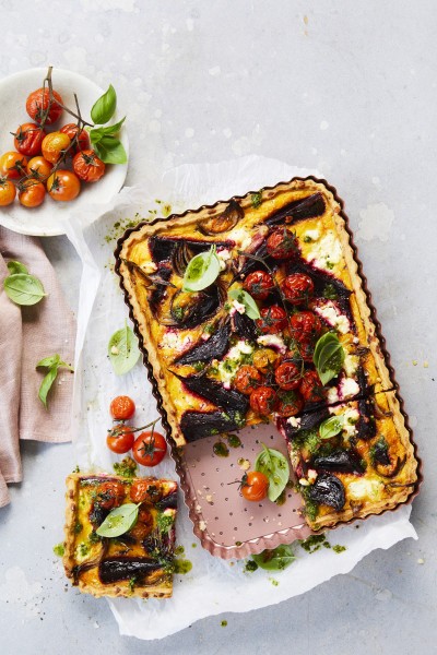 Rose Gold Perforated Large Rectangle Tart Pan  - Wiltshire