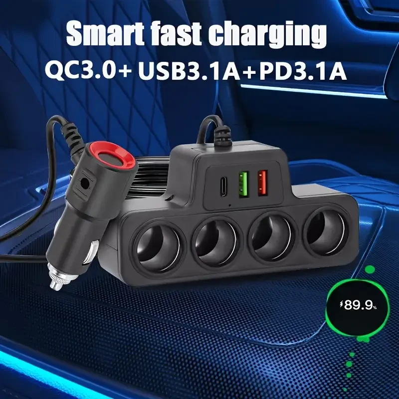 Yixingjia Four-Port Car Charger