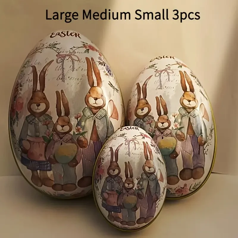 Easter eggs, small, medium and large