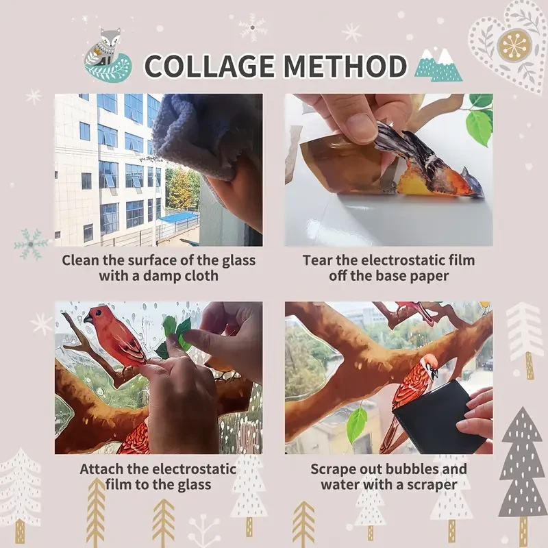 A Single-Layer Static Cling Decoration